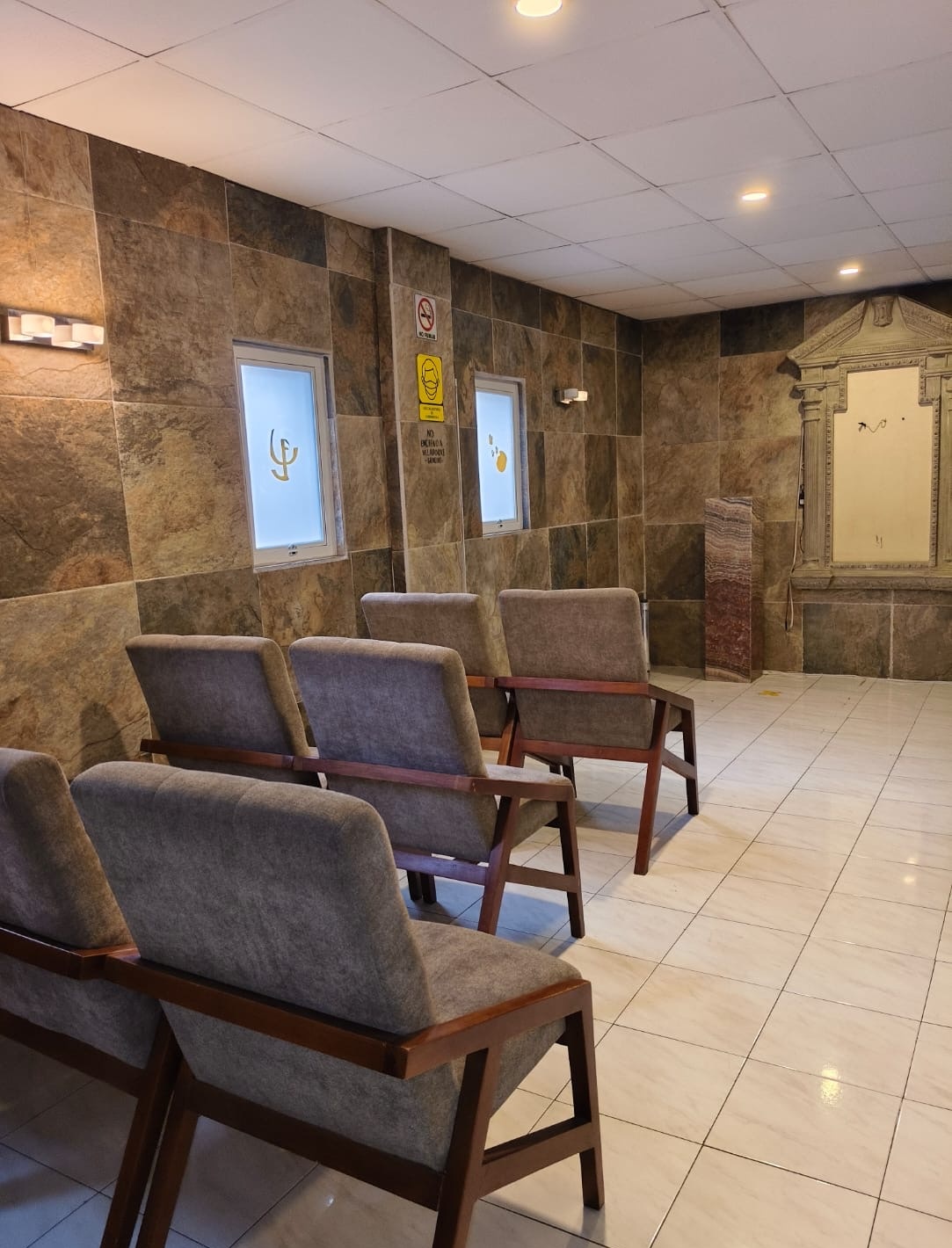 Una de las dos capillas utilizada de forma individual